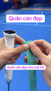 Quấn cán vợt cầu lông VS VG002 có vân cá (hộp 60 cái) Chính Hãng cuốn cán vợt tiện lợi bám tay tốt