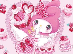 TOPTOY | Sanrio Kulomi My Melody Diamond Painting Full Round/Square Diamonds Mosaic Handmade Art Gift Cartoon Home Decor