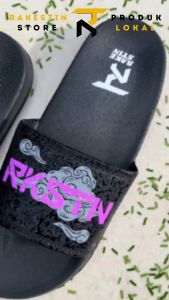 Rakestin - Sandal Slop Slide Pria Wanita Casual Kekinian Sandal Slip On Selop Original