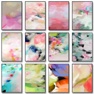 Jigsaw Puzzle 1000 pcs Colorful Abstract Geometric Pattern For Adults Stress Relief Home Decor Puzzle Fun Present