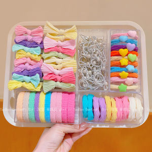 Colorful High Elasticity Hair Ties for Girls Childrens Hair Bands No Damage to Hair Ponytail Accessories Korean Style