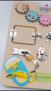 [BIG SALE] Multifunction wooden montessori busy board learning basic skill