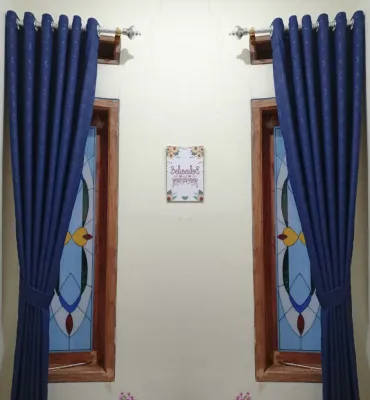 Promo gorden minimalis elegant warna biru / blue colour Cod gorden estetik gorden murah