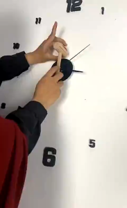 JAM DINDING DEKORASI 3D SILENT 70CM MODERN CLOCK STIKER TEMPEL DIY ANALOG