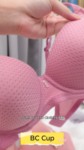 Plus Size Women Bra Wired Ice Silk Plain [Lily Bra Shop]