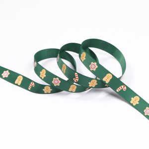 10 Yards/Roll Christmas Ribbon 25mm CartoonRibbons For Christmas Gift Wrapping Yule Decorative Ribbon Handmade Crafts Ornament