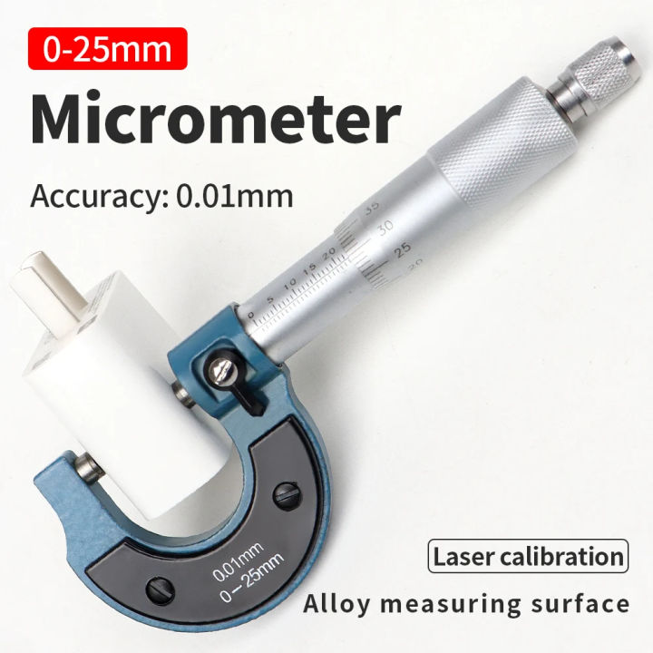 0-25mm Outside Micrometer Caliper 0.01mm High Precision Gauge Vernier ...