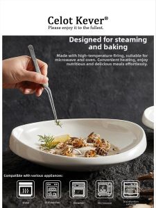 Luxury Feel Western Restaurant Soup Bowl Ceramic Tableware