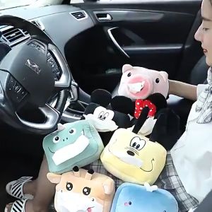 DRHL0235 Kotak Tisu Karakter Plushy Tempat Tissue Mobil Kartun Hewan Tissue Box Organizer Animal Shaped
