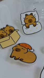 Cute water dolphin acrylic brooch cartoon badge pin accessory panda brooch