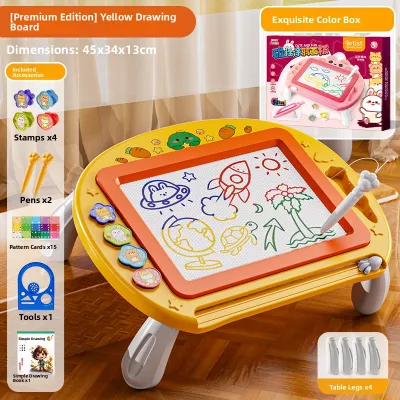 BABYSHOME | Large Magnetic Drawing Board Erasable Childrens Writing and Doodle Board