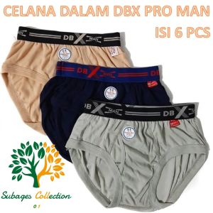 6 PCS Celana Dalam DBX Pro Man Cd pria Dewasa boxer remaja