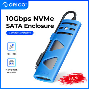 ORICO M.2 NVMe SATA SSD Case Enclosure 10Gbps USB 3.2 Gen2 USB C External Enclosure Supports M and M&B Keys and Size 2230 /2242 /2260 /2280 SSD