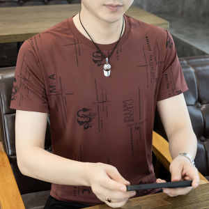 TUCANO High-End Mens Ice Silk Short Sleeve T-Shirt Quick Dry round Neck Fashionable Versatile Summer New Arrival Business Style