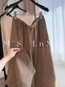 YEBO | Linen Wide-leg Pants truly oversized