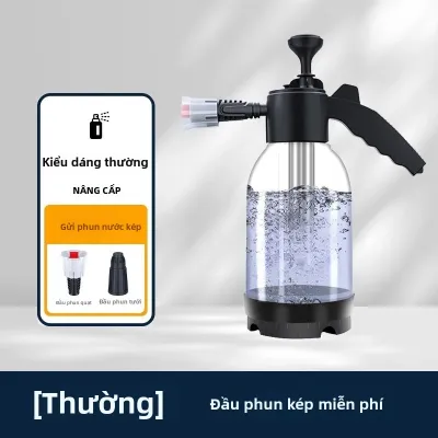 Bình Xịt Bọt Tay Cầm 2L Dùng Cho Rửa Xe Với 3 Loại Vòi Phun Súng Phun Bọt Khí Nén Bình Xịt Bọt Tuyết Dùng Cho Vệ Sinh Kính Xe Hơi