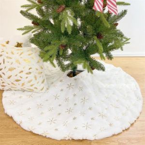 High-Quality Creative Christmas Tree Skirt 38/40cm Christmas Trees Foot Carpet Skirts Mat New Year Home Party Supplies
