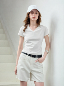 Toyouth | Áo Thun Ngắn Tay Ôm Body Cổ V