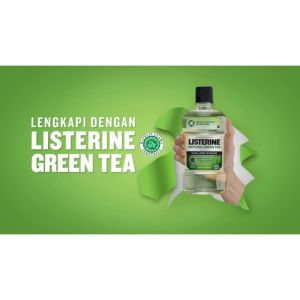LISTERINE Green Tea Antiseptic Mouthwash 500ml x2 - Obat Kumur Antiseptik
