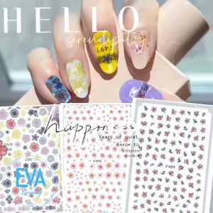 Miếng Dán Móng Tay 3D Nail Sticker Tráng Trí Hoạ Tiết Bông Hoa F489 / F490 / F491