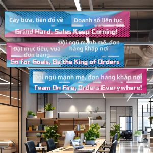 HUANGLISHI | Inspiring Motivational Banners for Office Decor