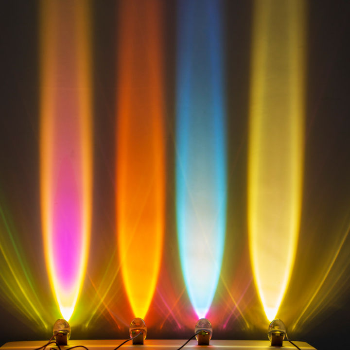 LED Night Light Crystal Angel Eye Projection 4-color Lights with USB ...