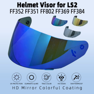 For LS2 MHR-FF-15 Helmet Glass Motorcycle Helmet Visor for LS2 FF352 FF351 FF802 FF369 FF384 Face Sheild Full Face Helmet Lens