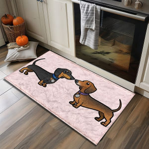 VIKAMA Grey Red White Abstract Wave Bath Mat Non Slip Washable Absorbent Floor Rug Modern Bathroom Kitchen Home Decor Mat