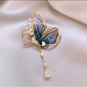 เข็มกลัดผีเสื้อ ประดับสวยๆ แบบดอกไม้ สไตล์เกาหลี กลัดติดเสื้อ เครื่องประดับสวยๆ สำหรับผู้หญิง พร้อมส่งค่ะ