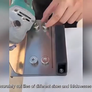 ขาตั้งเครื่องบดมุม ตัดลบมุม45 องศา ตัดมุมกระเบื้อง [เครื่องเจียรไฟฟ้าแบบมุม 100 องศา] เครื่องมือลบมุมแบบพกพาวงเล็บตัดพิเศษ เครื่องเจียรมุมเอียงเหมาะสำหรับโครงการตัดกระเบื้องต่างๆ