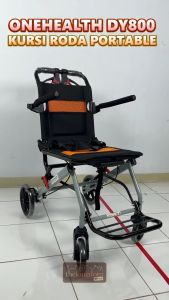 Onehealth DY800 Travel Wheelchair with Handle Gagang Kursi Roda Lipat Traveling Portable DY 800 Pole Wheel Chair One Health Tarikan Koper