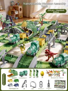 WANJUTEGONGDUI | Educational Assembly Challenge Toy Dinosaur Train