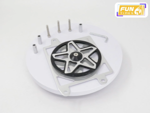 FUNTIMES CNC Radiator Cover Spinner Honda Click 125i 150i 3D Star Spinner Radiator Cover ADV 150