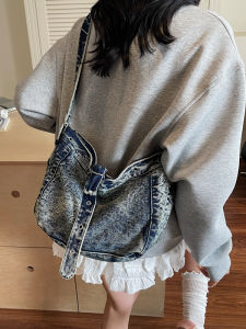 Fashionable Versatile Ladies Crossbody Bag Lightweight Handbag Casual Shoulder Bag 2025 New Style Youth Summer Pure Color