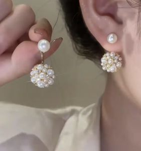 Hoa Tai Ngọc Trai Treo Sau Thời Trang Sang Trọng Thiết Kế Nhỏ Cho Nữ Thanh Lịch Thời Trang Mới 2023 Hàng Mới Về Trang Sức