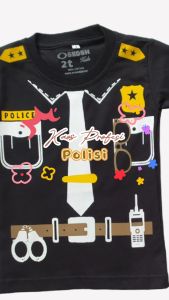Kaos Anak Laki Laki Seri Profesi Polisi