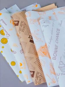 100pcs greaseproof paper liner paper for burgers nachos wings fries sandwich food wrapper