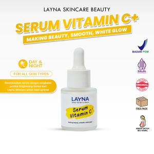 LAYNA SERUM VIT C+ SERUM WHITENING BEKAS JERAWAT