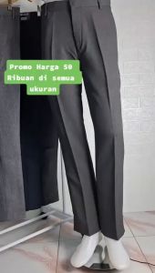 Celana Panjang Kantor Kerja Pria Slim fit Bahan Wool High Quality - Celana Formal