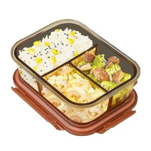 Hộp Đựng Thức Ăn Bằng Thủy Tinh Amber Chuyên Dụng Cho Lò Vi Sóng Hộp Đựng Trái Cây Hộp Đựng Cơm Đi Làm Hộp Đựng Thức Ăn Bảo Quản