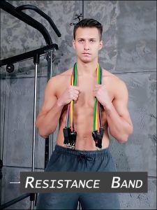 Champs 11 In 1 Resistensi Band Karet Olahraga Alat Fitness Rumahan Gym Lengkap Alat Olahraga