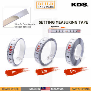KDS Setting Measuring Tape 1M/2M/5M Right Hand Read | Stick-On Tape Measure self-adhesive Pita Pengukur ST13