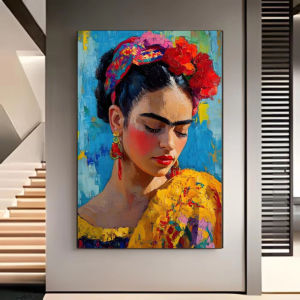 BILIBILI | Frida Kahlo Painting Poster Design 5D DIY Diamond Painting Kit For Home Room Wall Decor Gift Mosaic Full Drill Canvas Art Set