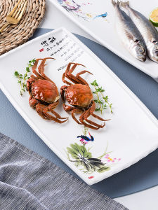 Đĩa Cá Bằng Gốm Sứ Hình Chữ Nhật Lớn Dùng Trong Khách Sạn Đĩa Đựng Súp Bằng Gốm Sứ Dùng Trong Gia Đình Đĩa Đựng Trái Cây Đĩa Đựng Thức Ăn Sáng Tạo