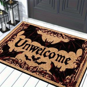 VIKAMA Halloween Thriller Door Mat Gothic Wind Door Mat Anti slip Entrance Carpet Home Decoration at the Entrance