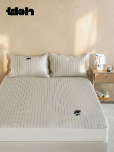 TBH Home Beast Style Black Panther Ice Silk Cooling Mat Three-Piece Set Single Double Person Air Conditioner Mat Summer Mat