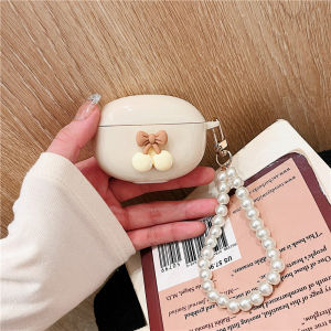 Cream White for Green Link T6 Bluetooth Earphone Cover Hitune Green Link T6 Protective Case T3 Cat Cute Earphone Case Cartoon Creative Headset Warehouse Outer Box Redmi Hitune T6 Earphone Case