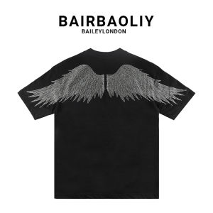 Glimmering Wings Letters Fashion T-Shirt Loose Fit