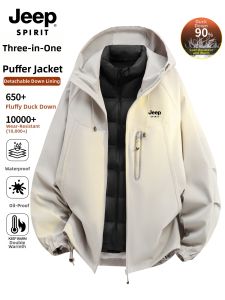 JEEP SPIRIT | Windproof Waterproof Outdoor Three-in-One Down Jacket