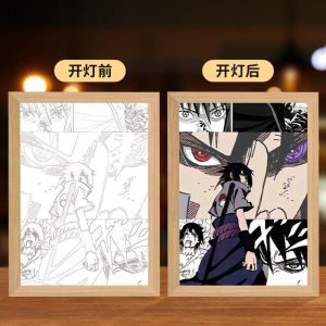Tấm Trang Trí Đèn Ngủ Naruto Uzumaki Và Sasuke Uchiha Tấm Trang Trí Đèn Bàn Phòng Ngủ Đèn Trang Trí Tường Hoạt Hình